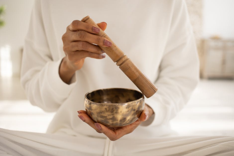 Peaceful sound healing meditation session