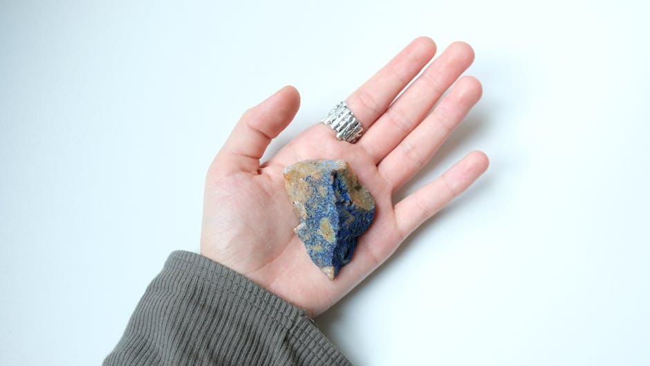 Azurite crystal set in beautiful jewelry