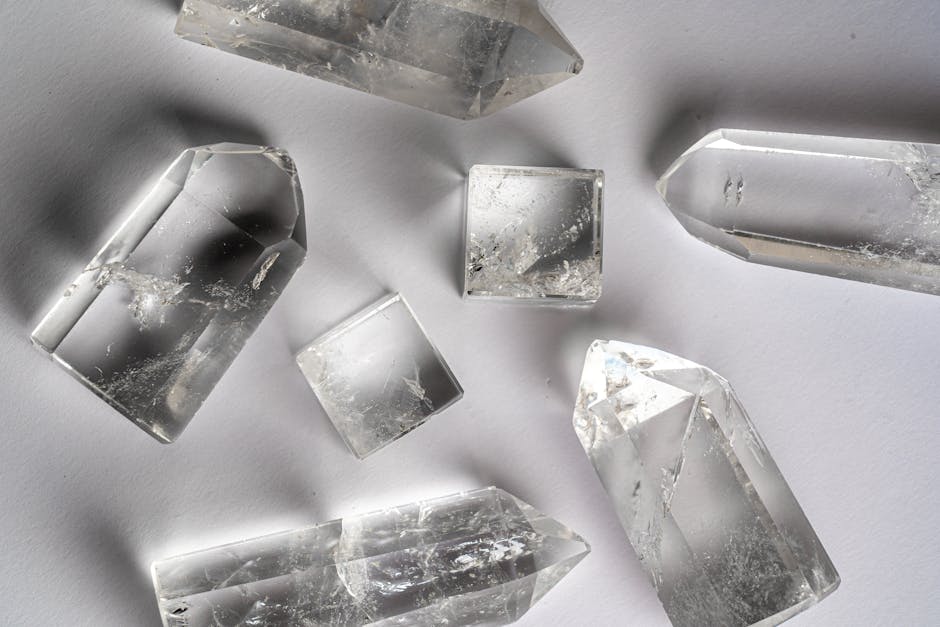 Clear quartz crystal used in prana breathwork exercises